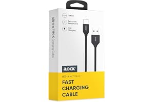 iLOCK Charge Cable | 1 Meter | Durable PVC Design (USB-A to TYPE-C, Black)