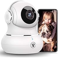 [2021 Neueste] Überwachungskamera Innen, Littlelf WLAN IP Kamera, 1080P WiFi Kamera Babyphone mit Nachtsicht, 2-Wege…