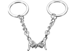 FLEURE ESME Pinky Promise Gift Couple Gifts One Year Anniversary Valentines Boyfriend Birthday Gifts for Boyfriend Girlfriend Best Friend Matching Couples Stuff Gifts Matching Keychains for Couples Wife Husband