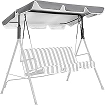 Copertura Per Altalena Da Giardino 200x145 Cm - Tetto Impermeabile UV 50 - Beige - Universale Per Dondoli 3 Posti - Foto 8