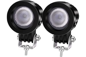 Ourbest Motorcycle Driving Lights,2inch FLOOD LED Fog Lights for ATV Motorbike Accent Off Road Lighting 10W