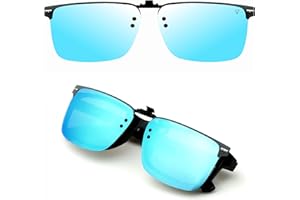 CREYESTAL Polaryzacyjne Przeciwsłoneczne Okulary z Klipsem, Podnoszony i Ultra Lekki, Mężczyzna, Kobieta,100% Anti-UV, Certyfikat CE