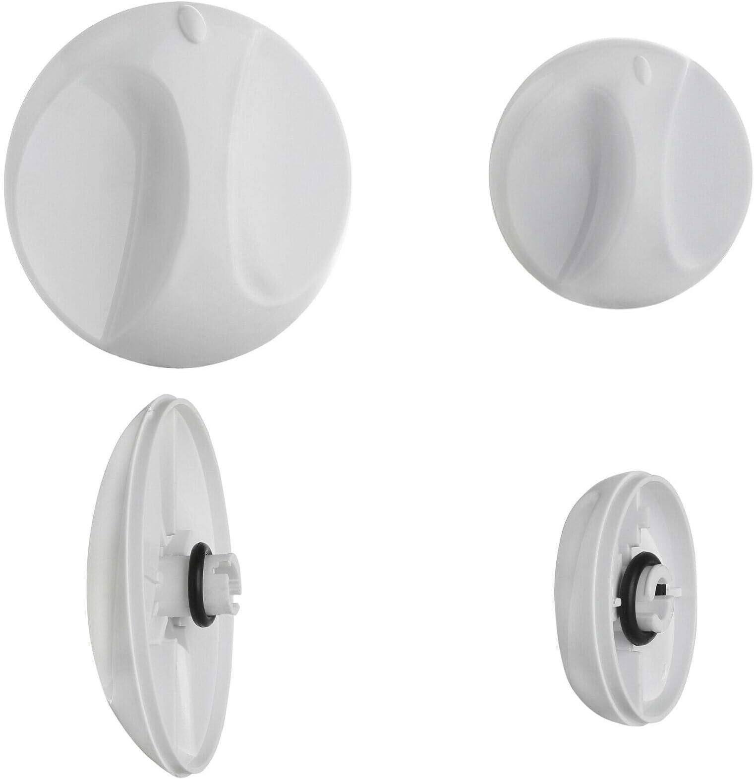 White Control Knob Set for Galaxy Aqua 1000, 2000, 3000, 4000 Electric Showers