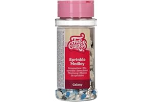 FunCakes Sprinkle Medley Galaxy: Cake Sprinkles, grande gusto, Perfect per la decorazione di torte, Sprinkle Mix. 50 g.