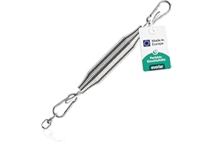 everlar® Feder für Babywiege I Perfekte Einschlafhilfe Made in EU I Für raschen & ruhigen Schlaf I Für Baby Hängewiege, Federwiege I Schwingfeder Babyhängematte Türklammer I Bis 15kg