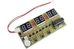 DONGKER Digitaluhr Löten DIY Übungskits 6-Bit mit Platine für DIY Löten Student STEM Projekt zum Lernen und Lehren von elektronischem Clock für Anfänger und Elektronikliebhaber