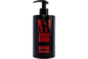 Barber Mind - Lucifer Gel Barba Rasatura 500ml - Gel per una Rasatura Precisa, Veloce ed Efficiente - Made in Italy