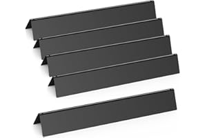 Gardenz 7537 Flavorizer Bar in Porcellana Acciaio, 5 Pezzi Bruciatore Piastra Diffusore Accessori per Weber Spirit I&II 300, Spirit 700 E310 E320 (con manopole di Controllo Laterali)