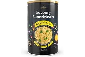 ‎THE PROTEIN WORKS Protein Works - Savoury SuperMeals, Vegan and Protein Rich, 26 Vitamins and Minerals, Tasty Chick'n Noodle, 10 Meals