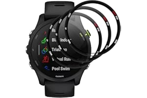 Beukei 3 Stück Panzer Schutz Glas für Garmin Forerunner 255/255 Music, Panzer Schutzglas, HD Klare Glas Displayschutz,[9H Härte][Anti-Kratzen] Glas Schutzfolie