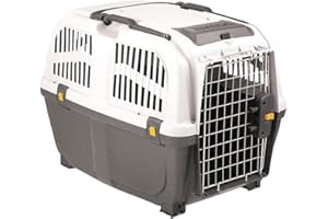 MPS Skudo Lata Contenitore da trasporto per cani, Grigio scuro/Grigio chiaro, 68 x 51 x 48 cm