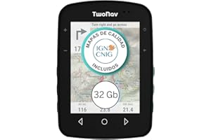 TwoNav Terra (32 GB) + Mapa 1 Provincia de España IGN Topo 1:25.000, GPS con Pantalla Amplia 3.7 Pulgadas para montaña, Senderismo, MTB, Bicicleta