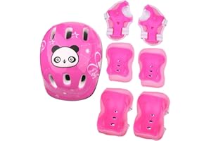 Keenso 7Pcs/Set Children's Sports Skateboard Skate Protective Gear, 2 Colors Sports Protective Safeguard Pads Set Equipment For Skateboard