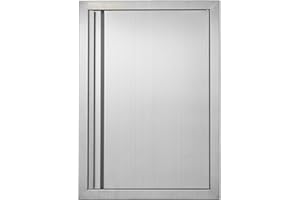 VEVOR Porta Barbecue Esterno, 432x610mm, Acciaio Inox, Maniglia Incasso, Isola Barbecue, Stazione Grigliate