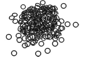 sourcing map Junta Tórica, 200x Juntas Tóricas de Nitrilo, OD 10mm ID 6mm Ancho 2mm, Métrico Sellado Juntas de Goma Redondas, Arandelas de Goma Surtidas para Grifos Cocina y Fontanería