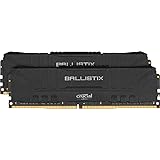 Crucial Ballistix BL2K8G32C16U4B 3200 MHz, DDR4, DRAM, Memoria Gaming Kit per Computer Fissi, 16GB (8GB x2), CL16, Nero