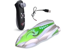 OBEST Mini Remote Control Boat for Pools, Baths, Lakes with Bright Light, RC Boat with Stunt and Roll, Multidirection and Adjustable Speeds Waterproof for Kids Adults for Boys Girls