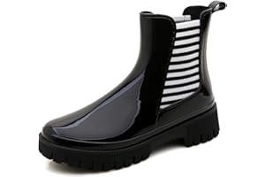 Jesindr Stivali Pioggia Donna, Antiscivolo Da Pioggia Leggere Comode Shorty Boots