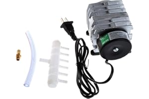 JAGETRADE Compresseur d'air électromagnétique 45L / Min 25W Aérateur de Pompe à air pour Bassin à oxygène d'aquarium