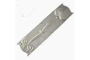 ARCHITECTURAL DECOR Art Nouveau Nickel Finger Plate
