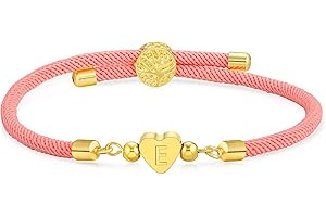 Avotto Initial Bracelet for Girls,4-18 Year Old Gifts for Girls Birthday Gold Letter A-Z Heart Love Teenage Bracelets for Girl Adjustable Birthday Gift Bracelet Girl Jewelry Gifts