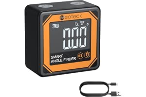 Neoteck Mini digital lutningsmätare med trådlös överföring - elektronisk nivå 4 × 90° hög precision 0,05° - kompakt magnetisk