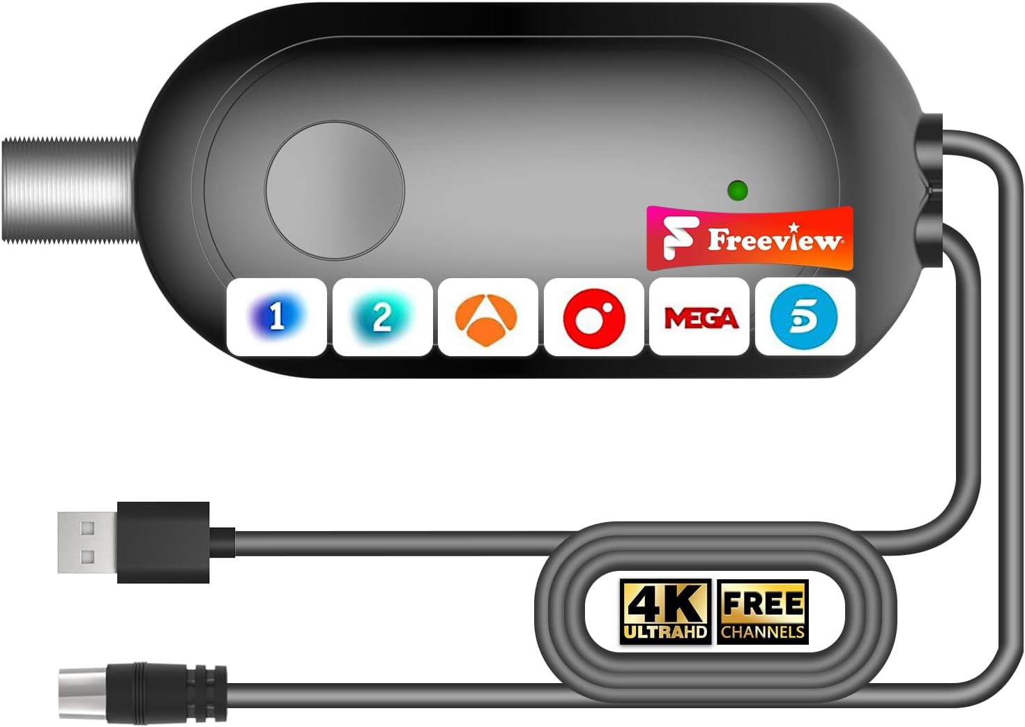 2026 Amplificador de Señal para Antena de TV Interior – Receptor de Alta Ganancia, Mejora la Recepción Digital, Reduce Ruido y Pixelado, Alimentación USB