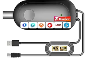 BIGEFEIXU Amplificador de Señal para Antena de TV Interior 2025, Mejora de Recepción Digital con Alta Ganancia, Reduce Ruido y Pixelado, Compatible con Antenas HDTV, Alimentación USB y Fácil Instalación