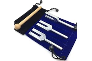 BTOSEP Diapason, 3 pezzi Angel Diapason Set 4096 Hz Meraviglioso strumento Musicale di guarigione Del suono per sistema immunitario e Chakra Del Cuore, terapia Del suono, strumento Musicale e altro