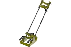 Support de forage Famag Pied en fonte d'aluminium 460x250mm inclinable en continu jusqu'à 45 °, adapté aux perceuses Butées de profondeur en continu