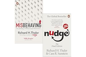 Richard H Thaler Collection 2 Books Set (Misbehaving The Making of Behavioural Economics, Nudge Improving Decisions About Health Wealth and Happiness)