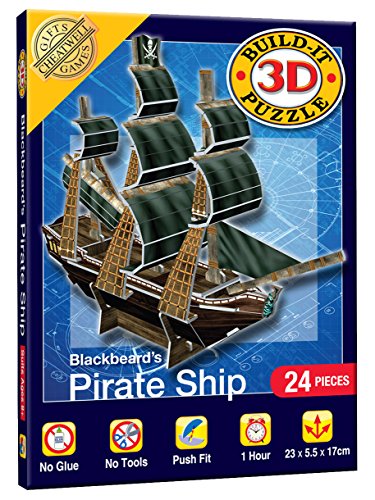 Preisvergleich Produktbild Mini 3D Blackbeards Piratshiff Puzzle (24 Teile)