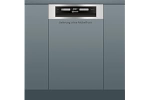 Bauknecht BSBO 3O23 PF X Lave-vaisselle intégré/ 45 cm/PowerClean/Programme d'hygiène/Protection anti-eau/Programme de capteur/Tiroir à couverts/Sécurité enfant/Acier inoxydable