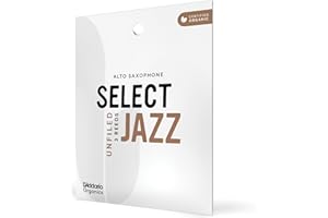 Anches pour saxophone alto D'Addario Organic Select Jazz, coupe à l'américaine, force 2 Medium, emballages individuels (pack de 3)