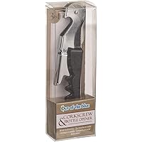 Out of the Blue 79/4973 - Korkenzieher aus Metall 3 in 1, Korkenzieher, Kapselheber, Sägemesser, ca. 12 cm