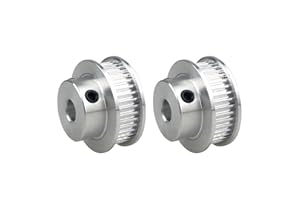 YXTAII Pack-of-2 GT2 Timing Belt Pulley Synchronous Gear Aluminium Wheel for 3D Printer 36 Teeth, 8mm Bore, 6mm Width