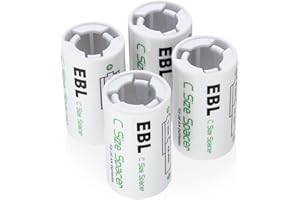 EBL Baby C adapter do akumulatorów AA i akumulatorów 4 sztuki