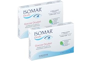 Isomar Occhi Gocce Oculari Monodose, 10 Flaconcini + 10 Flaconcini