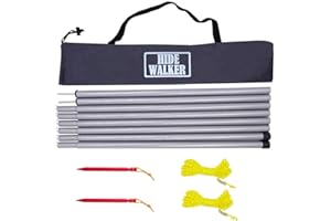 HIDEWALKER Poles for Tarps Separately Adjustable Canopy Poles Set of 2 Lightweight Camping Shelter Accessories for Rain Fly Awning Caravan Basha