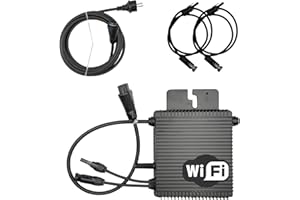 Pack Hoymiles HMS-500W-1T Micro-onduleur 500W – WiFi & Bluetooth – pour 1 Panneau + Câble AC HMS 5m + 2 Rallonges Staubli MC4 1m