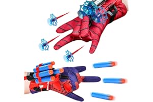 BESTZY Launcher Gloves for Spider-Man, 2 Packs of Spider Launcher Wrist Toys Set Boys Toys Age 4+, Spider Web Shooters for Kids, Kids Plastic Cosplay Glove Funny Kids Educational Toy Gifts