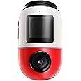 70mai Dash Cam Omni,360° Rotating, Superior Night Vision,Time-Lapse Recording,24H Parking Mode,AI Motion Detection,1080P Full HD, Built-in GPS, App Control (64GB eMMC Storage, Blac/Red)