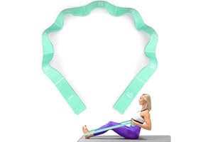 MOCOBO Elastyczne opaski oporowe, elastyczne opaski fitness i opaski do jogi do rozciągania taśmy Ceinture z elastycznym paskiem (miętowy zielony)