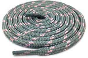 Danraw Stores [Pair] Heavy Duty,Hiking durable round Boot Lace, Shoe Lace classic colours Dot for hiking, Mountaineering running, working, casual