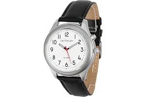 QIATKWH Español Reloj de Voz para Ciegos, discapacitados visuales o Ancianos