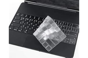 IKAMMO Tastaturabdeckung für iPad Air 13 M2, 2022 2021 2020, Apple iPad Pro 12,9 Zoll Magic M2 Tastatur (6., 5., 4., 3. Generation), iPad Pro Magic Tastaturschutz, US-Layout