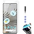 NISHTECH Advanced HD+ Curved UV Tempered Glass Screen Protector Designed for Google Pixel 7 Pro 5G || Full Screen Coverage with Easy Installation Kit (Anti-Scratch)