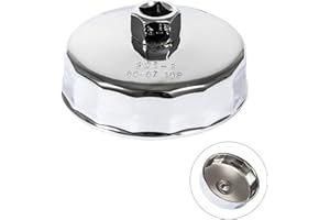 ROUTEKING Ölfilterschlüssel, 86 mm, 16 Rillen, für BMW, Ölfiltergehäusekappen-Entfernungswerkzeug passend für N20, N26, N51, N52, N54, N55, N63, N74, S55 und S63 Motoren, robuster