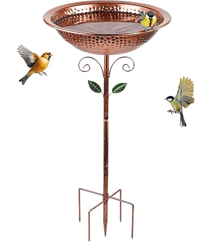 Abbeveratoio per uccelli da giardino, mangiatoia per uccelli per ringhiere del balcone, casetta per uccelli da balcone, ringhiera rotonda con supporto a parete, per attirare uccelli selvatici