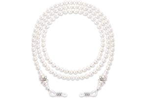 VIN BEAUTY 1/3 Pcs Glasses Chain, Pearl Eyeglass Chain, Beaded Eyeglass Chain
